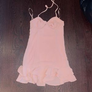 She + Sky Pink Flowy Dress